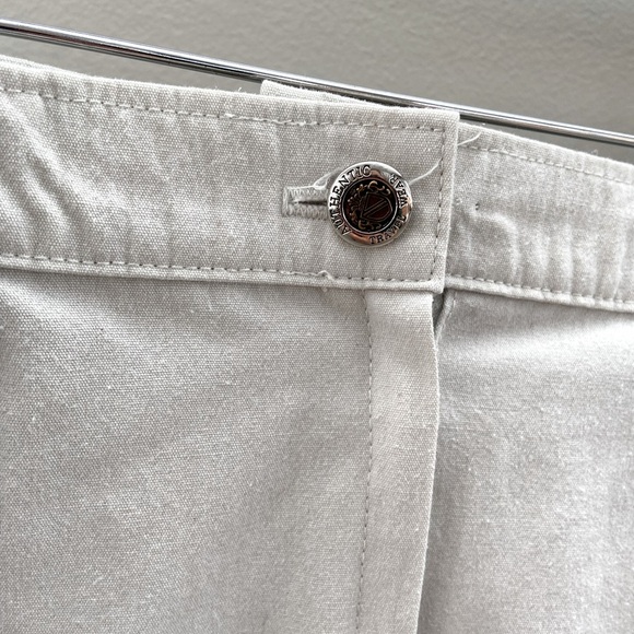 Vintage Authentic Travel Wear Beige Split Front Maxi L/XL Skirt - Picture 5 of 6